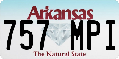 AR license plate 757MPI