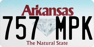 AR license plate 757MPK