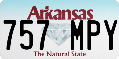 AR license plate 757MPY