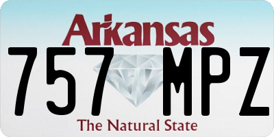 AR license plate 757MPZ
