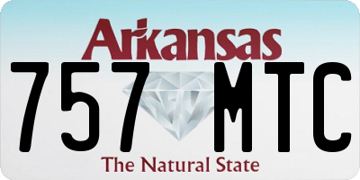 AR license plate 757MTC