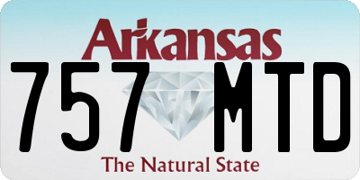 AR license plate 757MTD