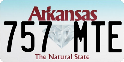 AR license plate 757MTE