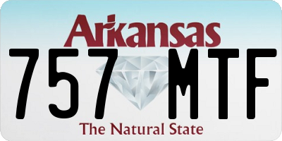 AR license plate 757MTF