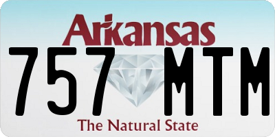 AR license plate 757MTM