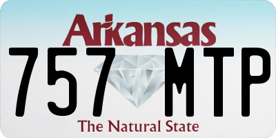 AR license plate 757MTP