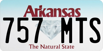 AR license plate 757MTS