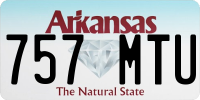 AR license plate 757MTU
