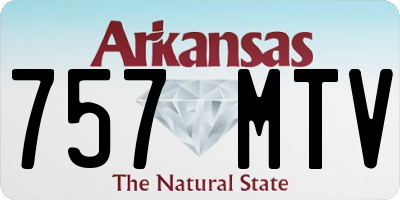 AR license plate 757MTV