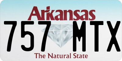 AR license plate 757MTX