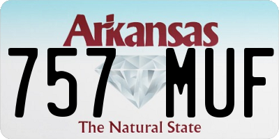 AR license plate 757MUF