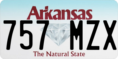AR license plate 757MZX