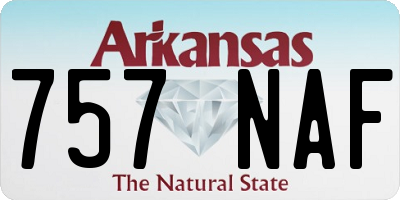 AR license plate 757NAF