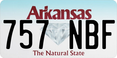 AR license plate 757NBF