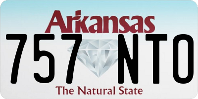 AR license plate 757NTO
