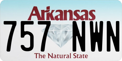 AR license plate 757NWN