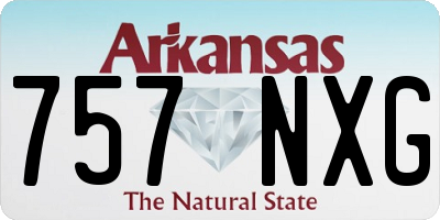 AR license plate 757NXG