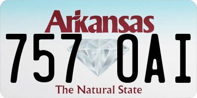 AR license plate 757OAI