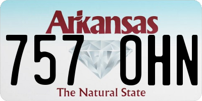 AR license plate 757OHN