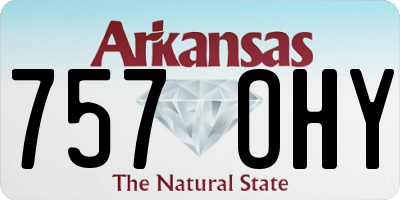 AR license plate 757OHY
