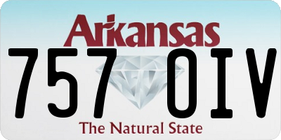 AR license plate 757OIV