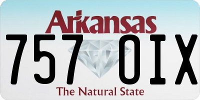 AR license plate 757OIX