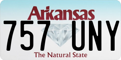 AR license plate 757UNY