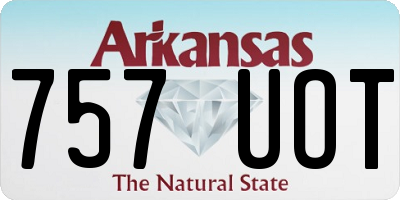 AR license plate 757UOT