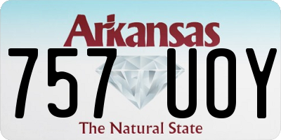 AR license plate 757UOY