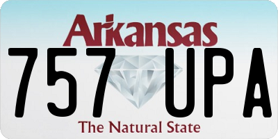 AR license plate 757UPA