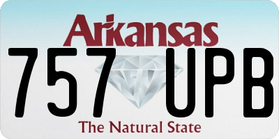 AR license plate 757UPB
