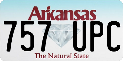 AR license plate 757UPC