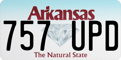 AR license plate 757UPD