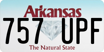 AR license plate 757UPF