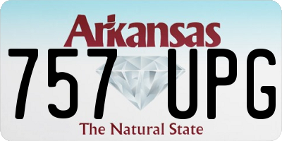 AR license plate 757UPG