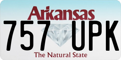 AR license plate 757UPK