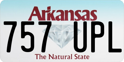 AR license plate 757UPL