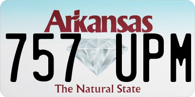 AR license plate 757UPM