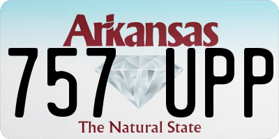 AR license plate 757UPP