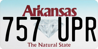 AR license plate 757UPR