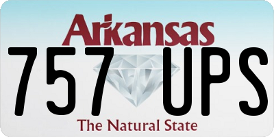 AR license plate 757UPS