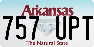 AR license plate 757UPT
