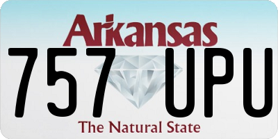 AR license plate 757UPU