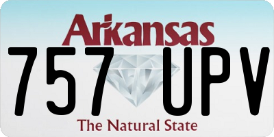 AR license plate 757UPV