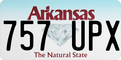 AR license plate 757UPX
