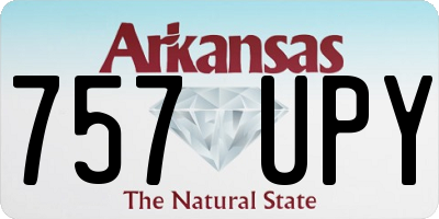AR license plate 757UPY
