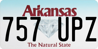 AR license plate 757UPZ