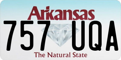 AR license plate 757UQA