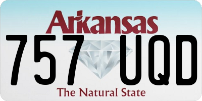 AR license plate 757UQD