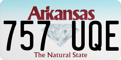 AR license plate 757UQE